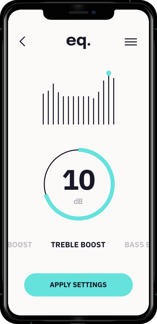 this is an image of a mockup app on smart phone